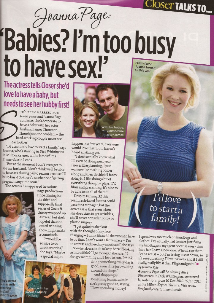 Closer - Joanna Page