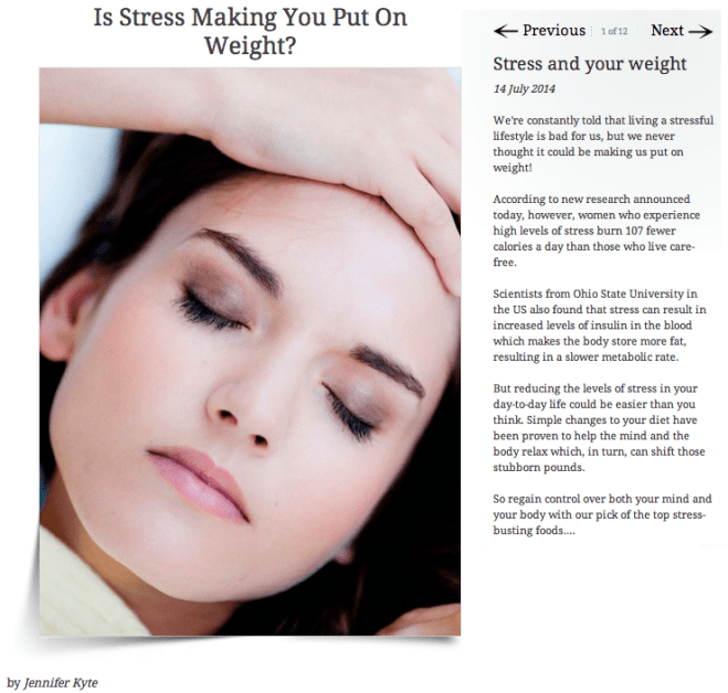 Stress Making You Put On Weight?