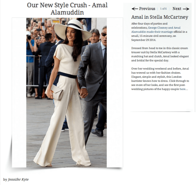 Style Crush - Amal Alamuddin